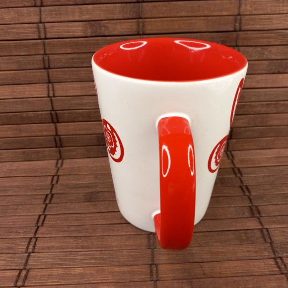 Disney D23 Red Floral Paper Cut Silhouette Mickey Minnie Mouse Coffee Mug Cup - Picture 8 of 11